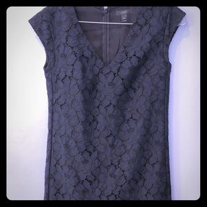 J Crew Navy/Black Floral Eyelet Dress (6)